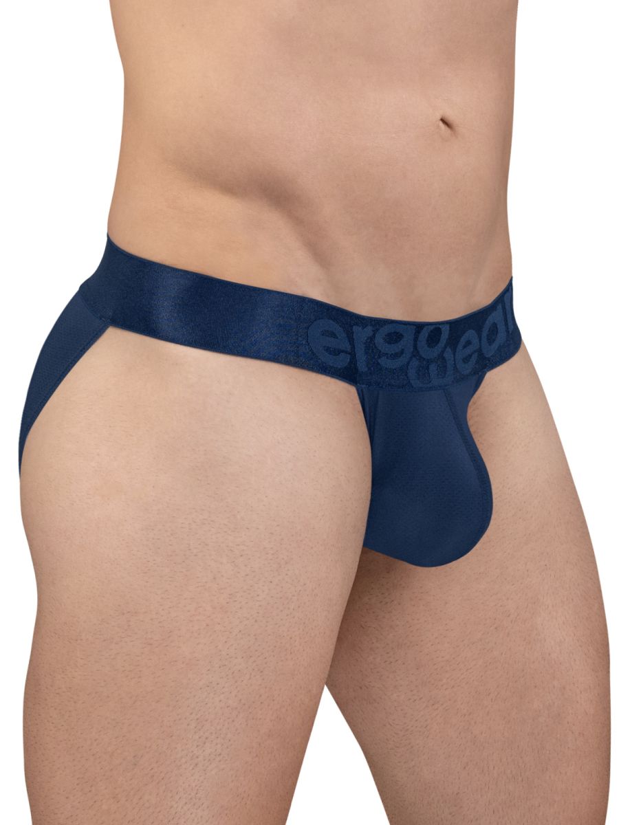Navy blue ergonomic briefs ergoWear ew1813 max bold se bikini with smooth stretchable fabric and subtle logo on waistband