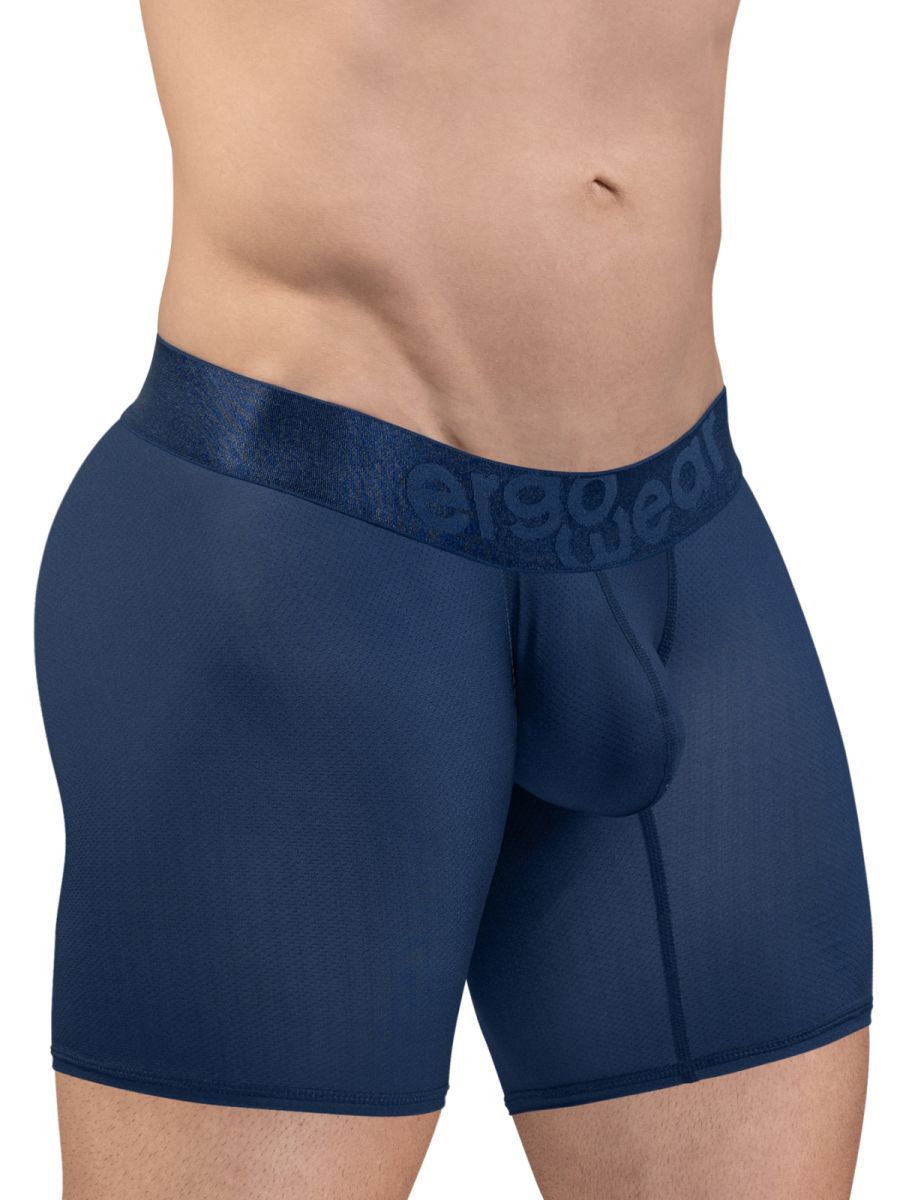 Ergowear ew1815 max bold se boxer briefs in navy blue with ergonomic fit and textured waistband logo