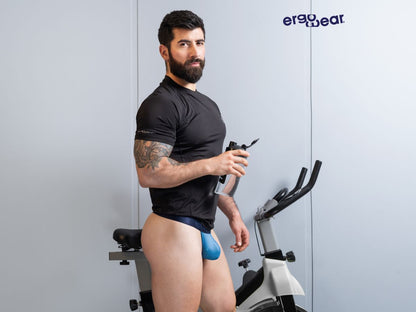Ergowear ew1820 max bold se g-string in river blue with a snug form-fitting design for athletic use