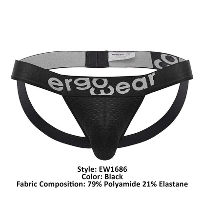 ErgoWear EW1686 MAX FLOW Jockstrap Farbe Schwarz