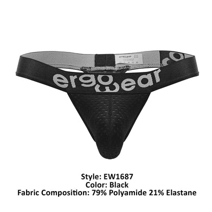 ErgoWear EW1687 MAX FLOW G-String Farbe Schwarz