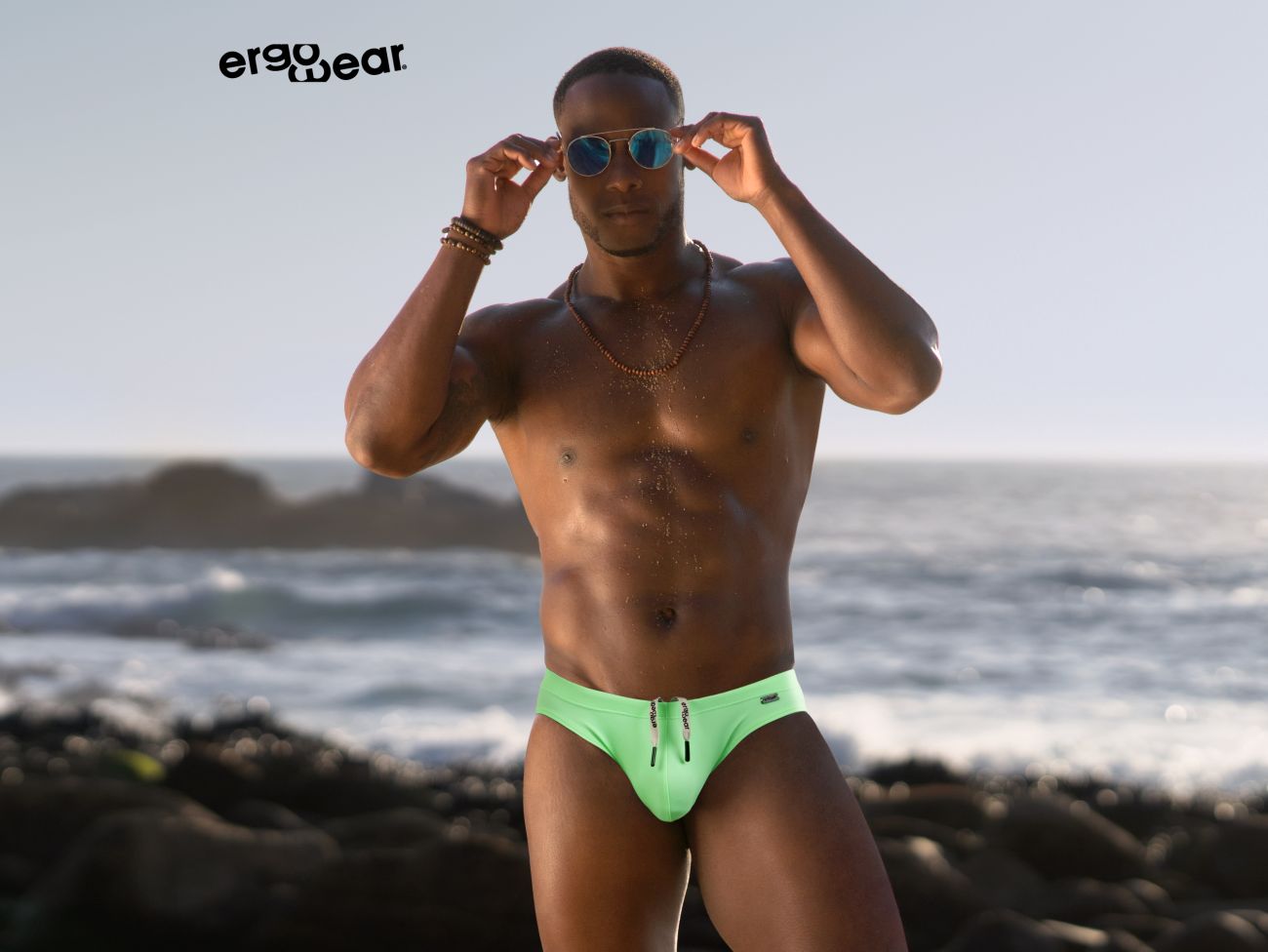 ErgoWear EW1691 X4D SW Schwimm-Tangas Farbe Hellgrün