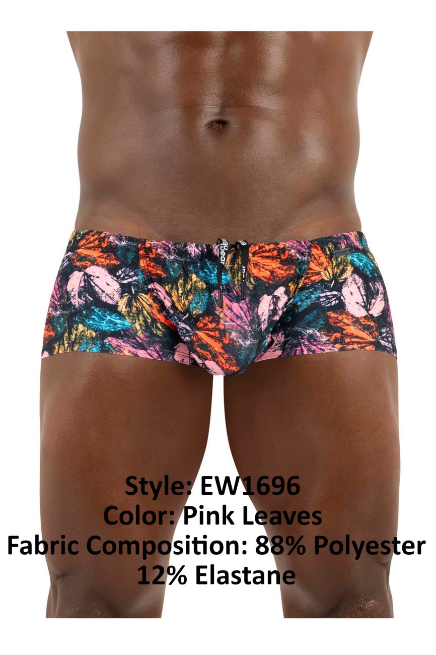 ErgoWear EW1696 FEEL SW Badehose Farbe Rosa Blätter