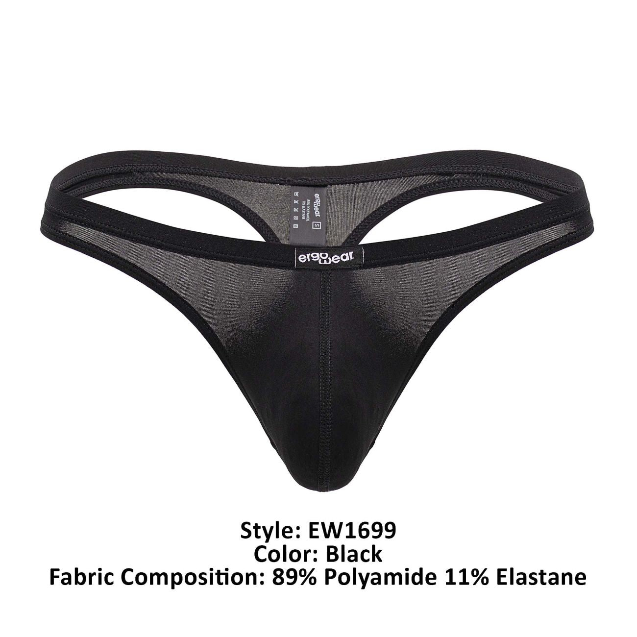 ErgoWear EW1699 X4D Tangas Farbe Schwarz