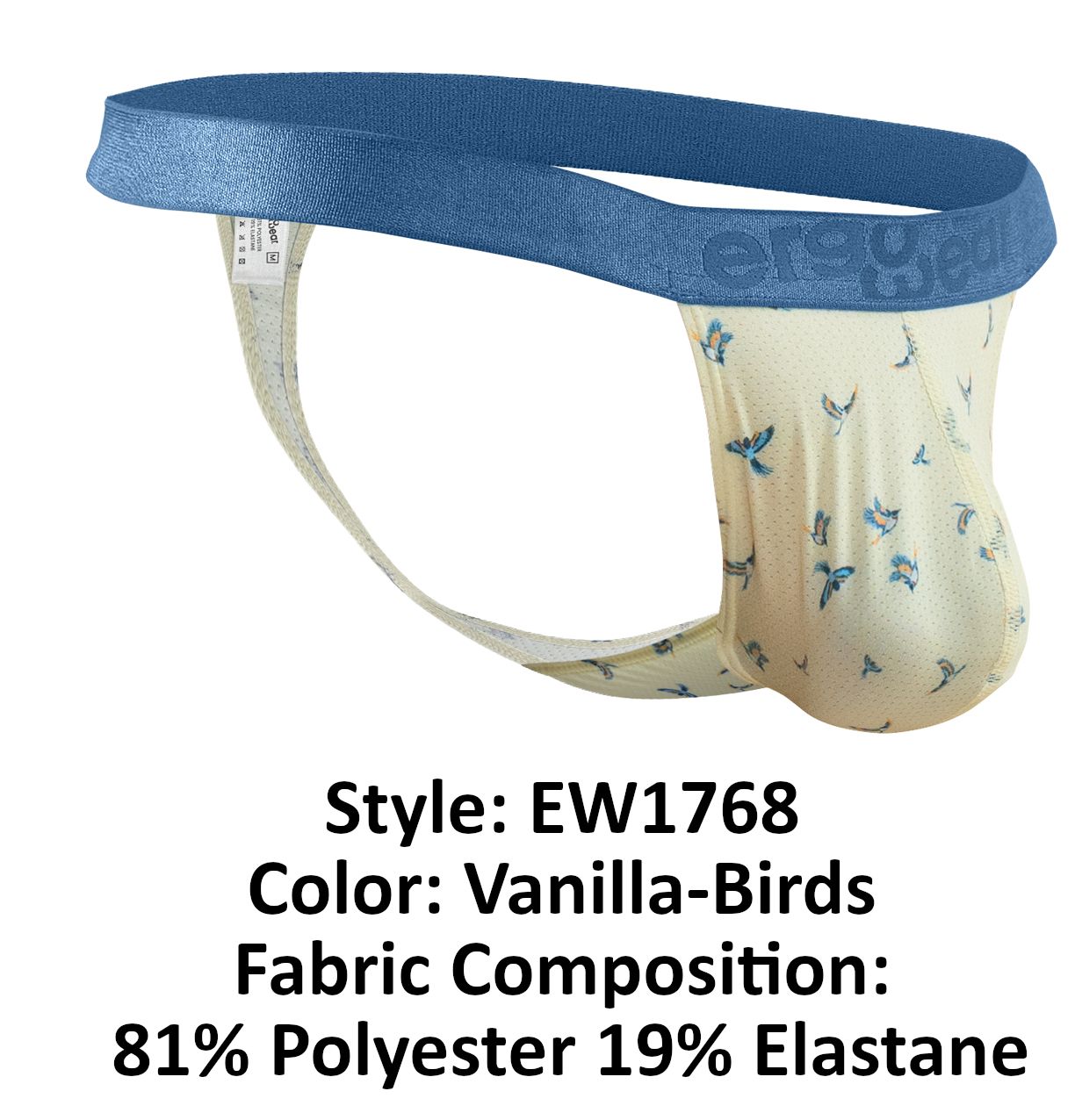 String ErgoWear EW1768 SLK SE couleur vanille-oiseaux
