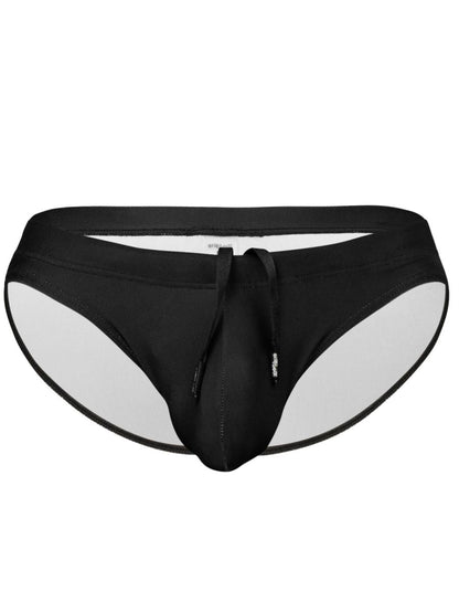 ErgoWear EW1831 X4D SW black swim bikini with drawstring waistband and white inner lining for swimming