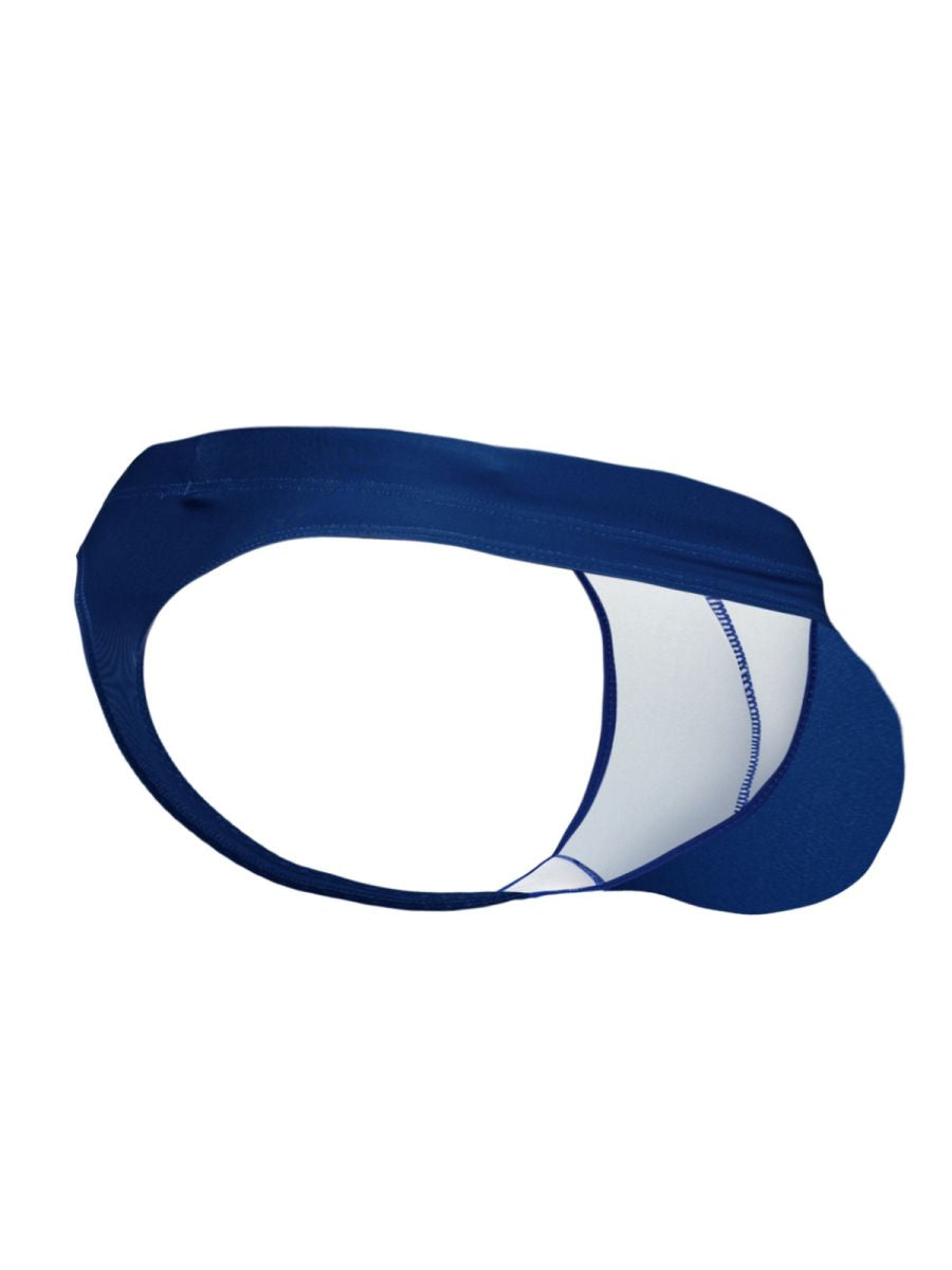 Navy blue and white ergo wear ew1832 x4d sw swim thongs with sleek form-fitting design in indigo color