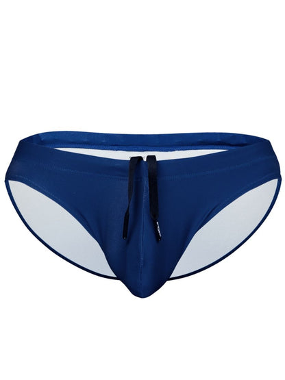 Navy blue and white ErgoWear EW1833 X4D SW swim bikini with drawstring waistband for comfortable swimwear use