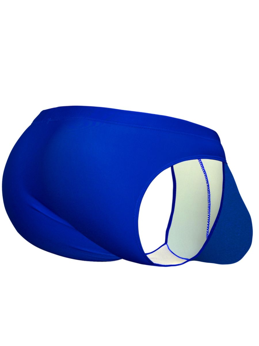 Blue ergoWear ew1835 x4d swim bikini with white panel and blue stitching in skydiver color for swimming use