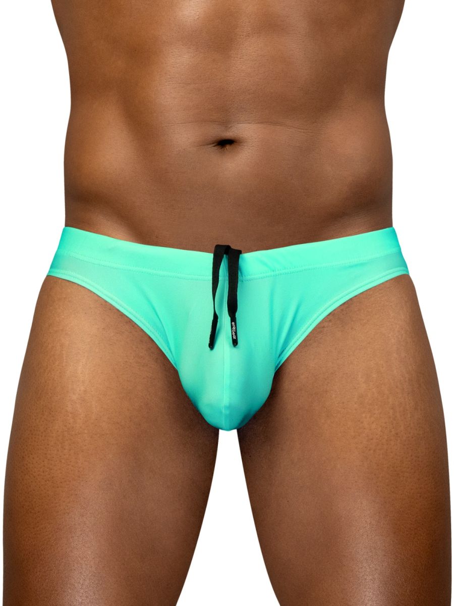 Turquoise ergoWear ew1836 x4d sw swim thongs with black drawstring designed for comfortable water use