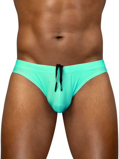Turquoise ergoWear ew1836 x4d sw swim thongs with black drawstring designed for comfortable water use