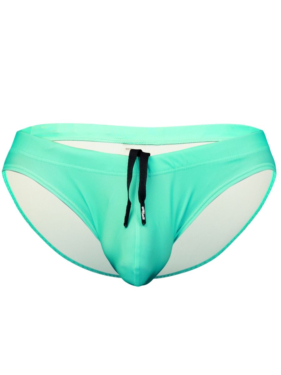 Aqua ergoWear EW1837 X4D swim bikini with mint green fabric black drawstring and white inner lining for swimming
