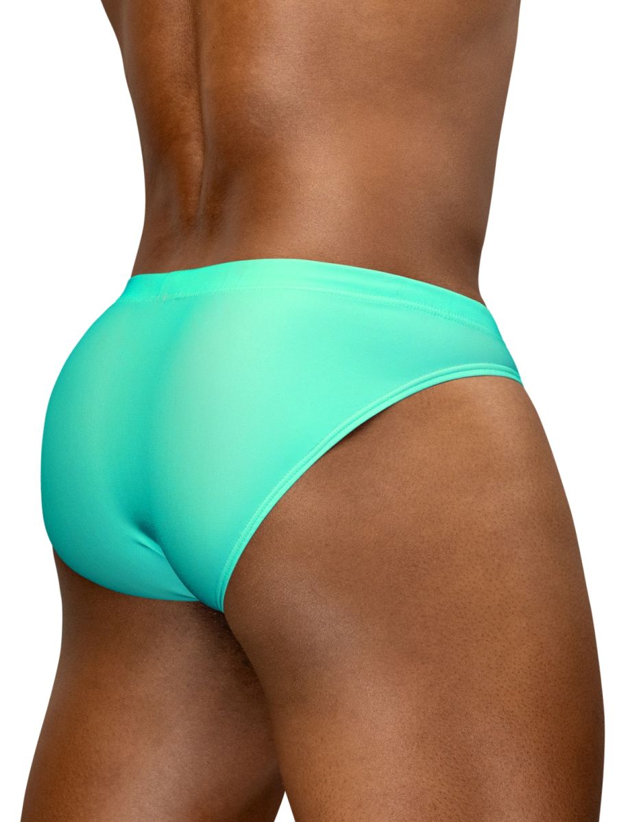Aqua ergoWear EW1837 X4D SW swim bikini solid turquoise brief with sleek smooth form-fitting design