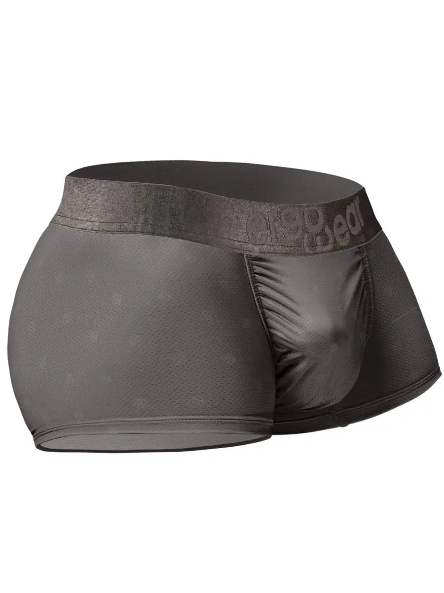 Dark gray men's trunks by ErgoWear made from breathable material with a comfortable waistband and sleek design