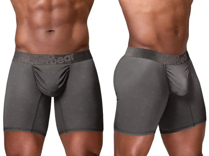 ErgoWear EW1844 Men's Underwear FEEL SE Boxer Briefs for Superior Support Color Dark Gray