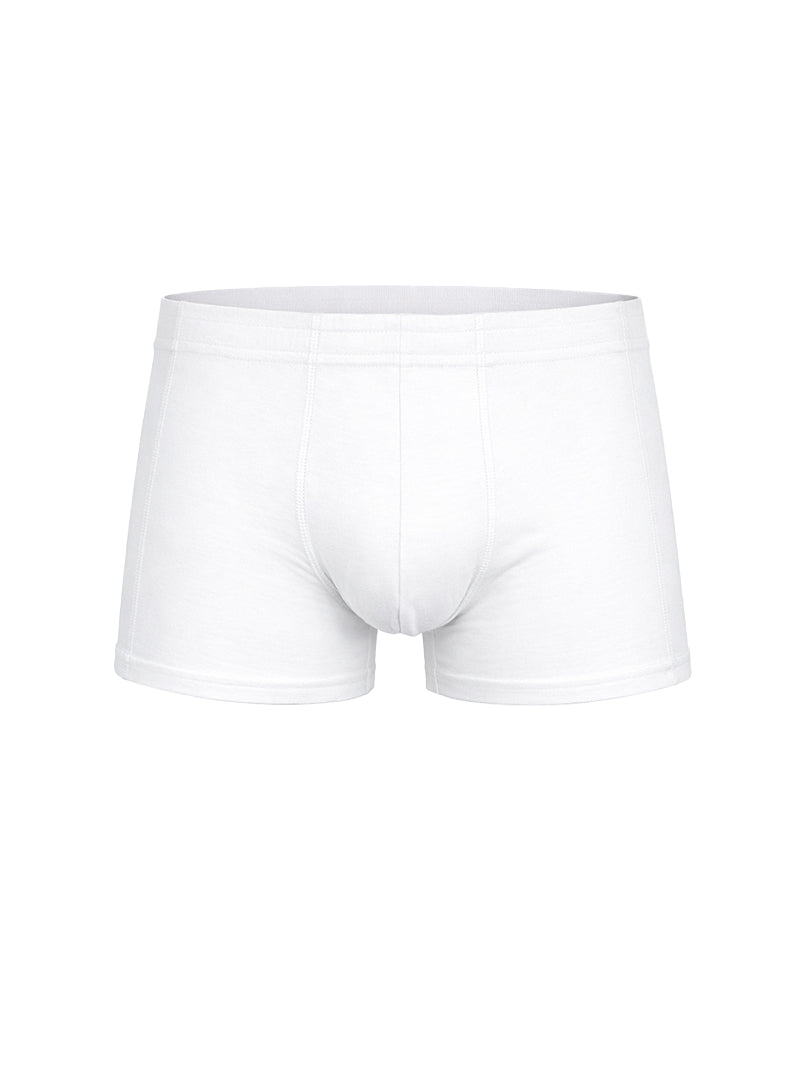 White men’s Essential Trunk briefs with smooth seamless design and elastic waistband for comfortable support