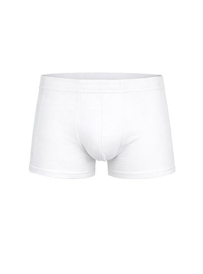 White men’s Essential Trunk briefs with smooth seamless design and elastic waistband for comfortable support
