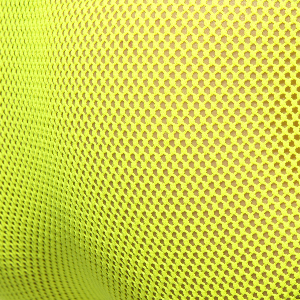 Fever mesh brief in bright neon yellow breathable mesh fabric with a consistent hexagonal pattern