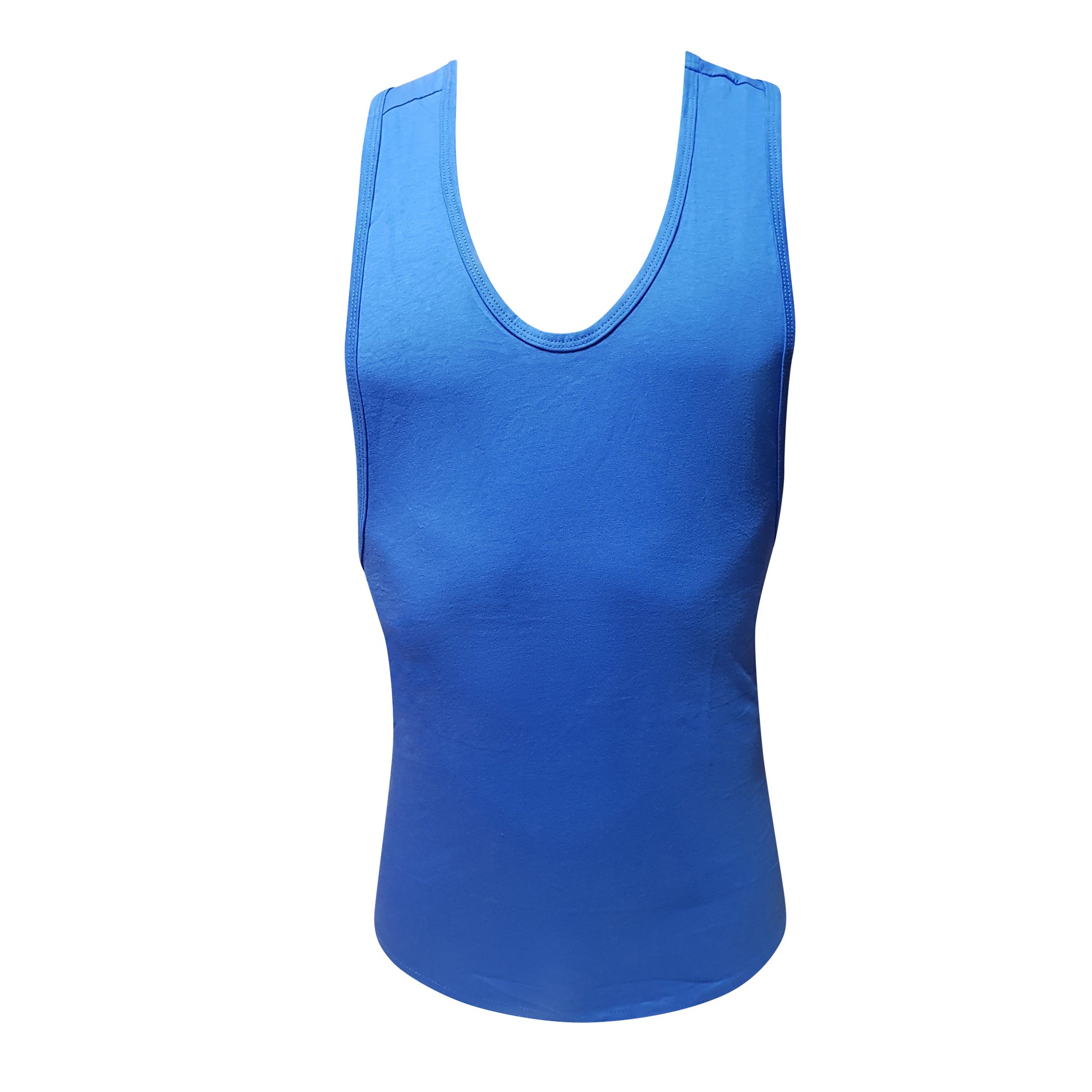 Fizx tank top vibrant royal blue sleeveless tank top with rounded neckline smooth stretchy fabric