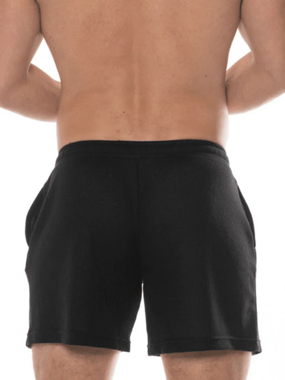Fk sport swinger short black ribbed athletic shorts with side pockets designed for activewear and comfort