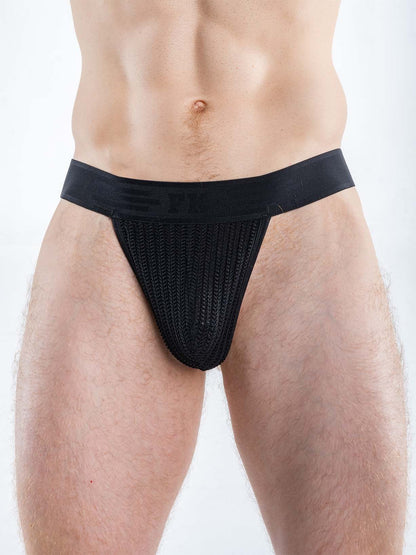 Full Kit Gear Captivity Thong Underwear - Black