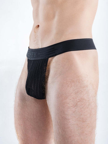 Full Kit Gear Captivity Thong Underwear - Black