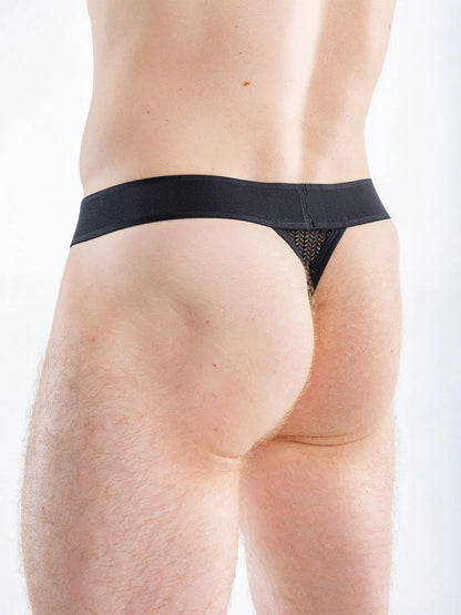 Full Kit Gear Captivity Thong Underwear - Black