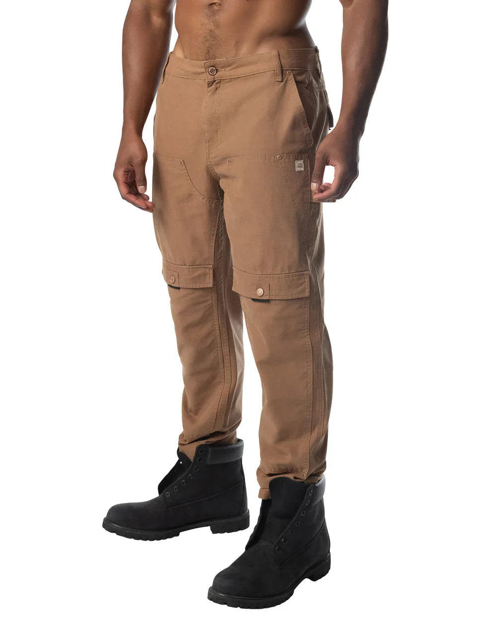 Forge pant tan cargo pants with multiple pockets durable fabric finish for rugged outdoor use