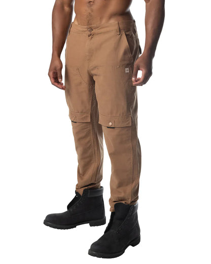 Forge pant tan cargo pants with multiple pockets durable fabric finish for rugged outdoor use