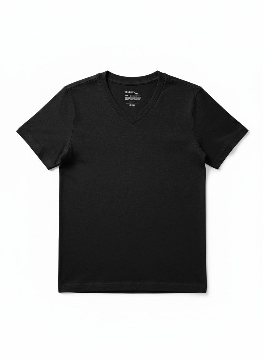 Vertical Sport Herren-T-Shirt mit V-Ausschnitt und Slub-Struktur