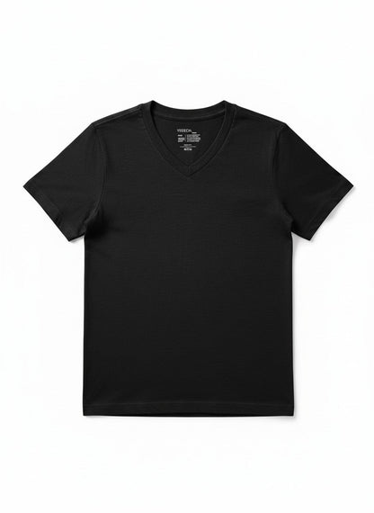 Vertical Sport Herren-T-Shirt mit V-Ausschnitt und Slub-Struktur