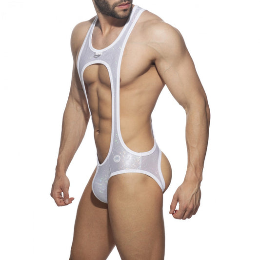 Glitzernder, bodenloser Body