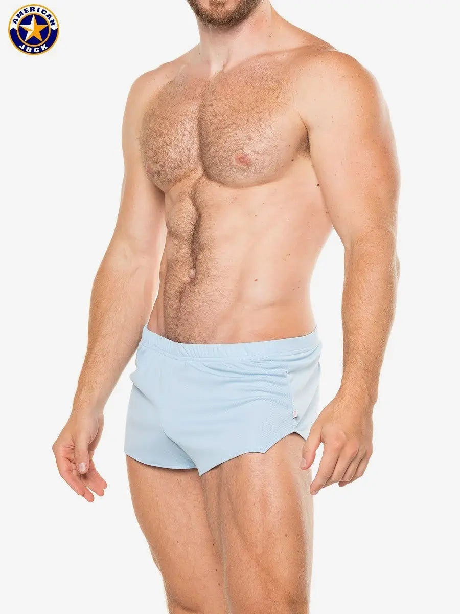 AMERICAN JOCK 8316 Herren Ultra Laufshorts - Himmelblau