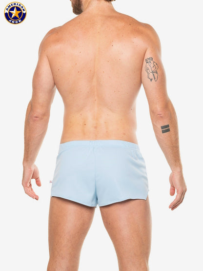 AMERICAN JOCK 8316 Herren Ultra Laufshorts - Himmelblau