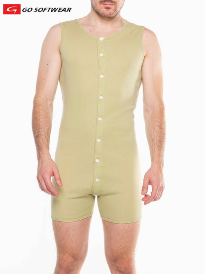 Combinaison ouverte au dos pour homme Go Softwear 4718 Lumber Jack - Sauge clair