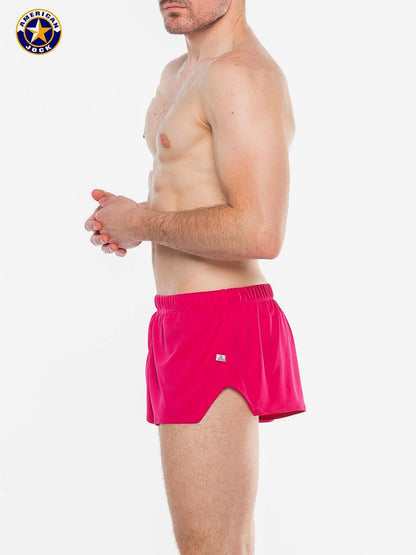 AMERICAN JOCK 8316 Herren Ultra-Laufshorts - Paradise Pink