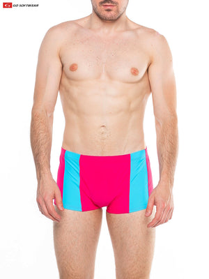 Go Softwear 4510 Men's Splash Sq-Cut Swim w/Cock-Ring - Paradise Pink