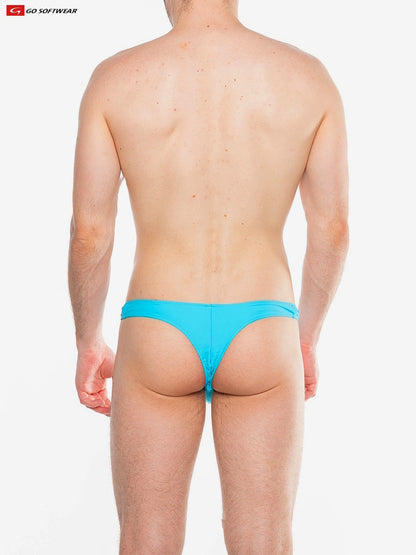 Tanga de bain pour homme Splash C-Ring Go Softwear 4559 - Aigue-marine