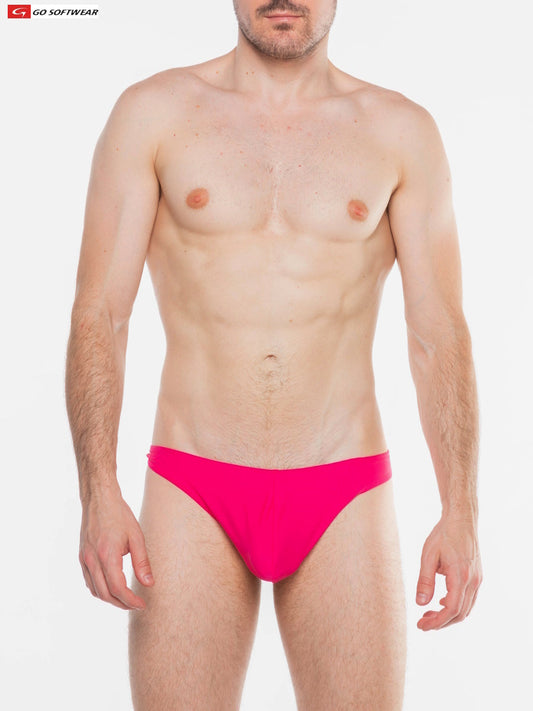 Go Softwear 4559 Men's Splash C-Ring Thong Swim - Paradise Pink