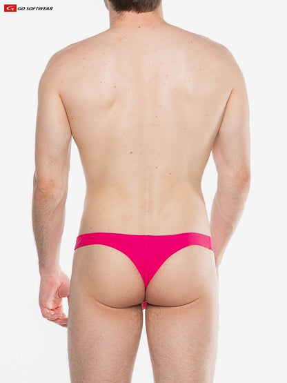 Go Softwear 4559 Men's Splash C-Ring Thong Swim - Paradise Pink