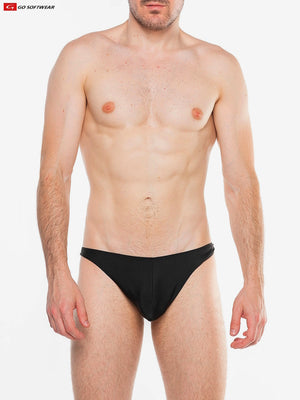 Maillot de bain string avec anneau Splash pour homme Go Softwear 4559 - Onyx