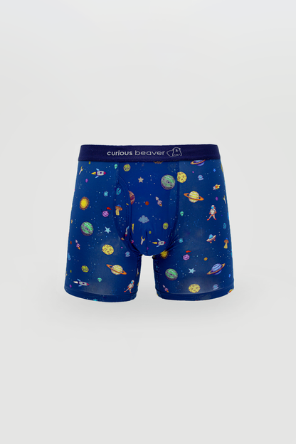 Curious Beaver Men's Boxer Briefs - Galaxy