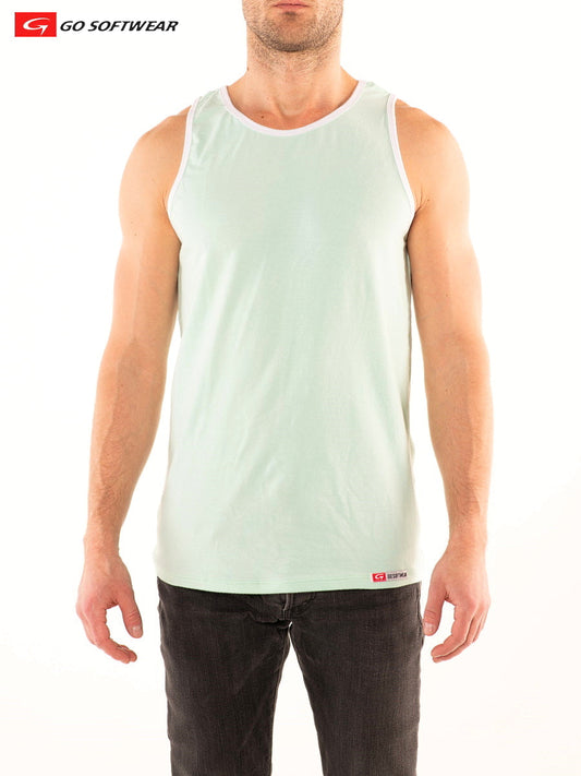 Go Softwear 4865 Men's Southport Classic Tank Top - Pistachio