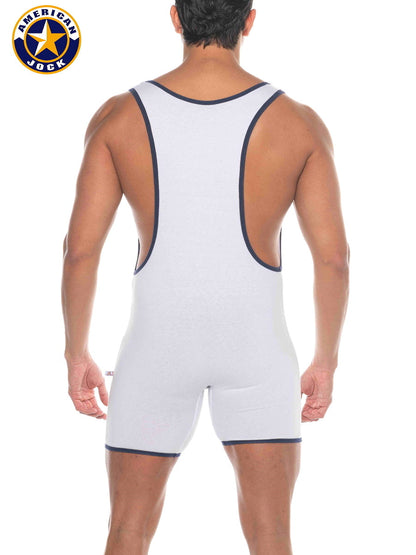 AMERICAN JOCK 8218 Herren Phys Ed Super Scoop Tanktop - Weiß