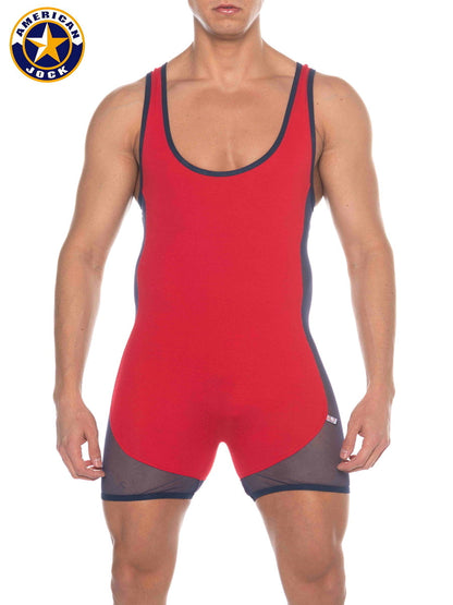 AMERICAN JOCK 8213 Herren Phys Ed Wrestler – Rot