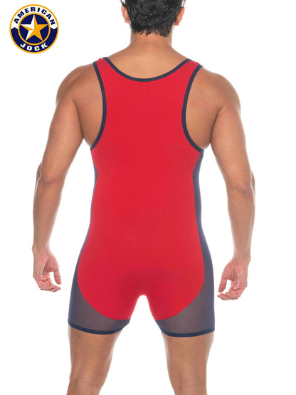 AMERICAN JOCK 8213 Herren Phys Ed Wrestler – Rot