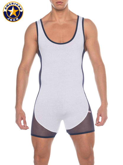 AMERICAN JOCK 8213 Herren Phys Ed Wrestler – Weiß