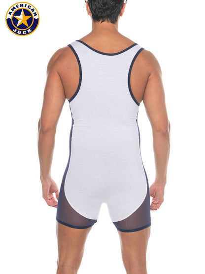 AMERICAN JOCK 8213 Herren Phys Ed Wrestler – Weiß