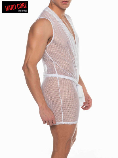 Go Softwear 3536 Herren Tryst ärmelloses Judo-Shirt - Weiß