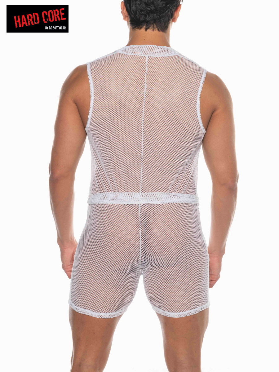 Go Softwear 3536 Herren Tryst ärmelloses Judo-Shirt - Weiß